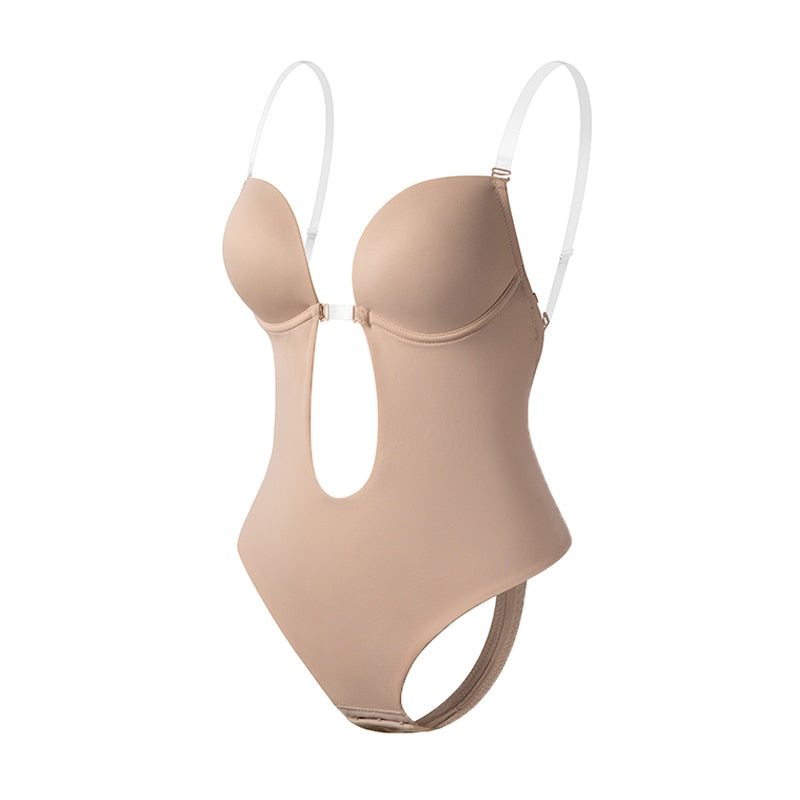 Backless Body Bra - Nude
